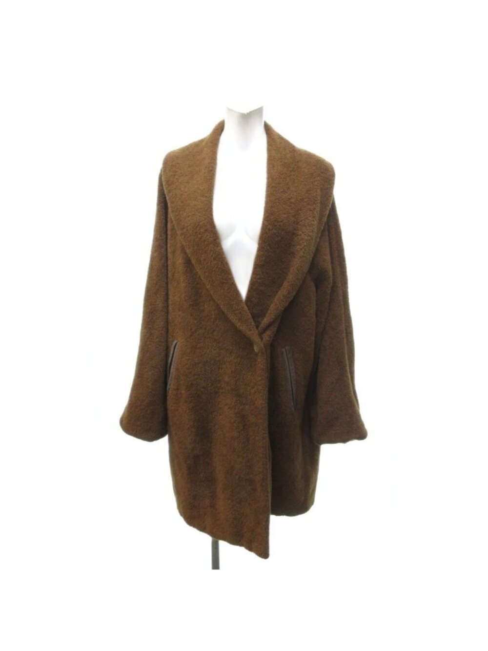 Max Mara White Tag Alpaca Chesterfield Long Length Brown 36